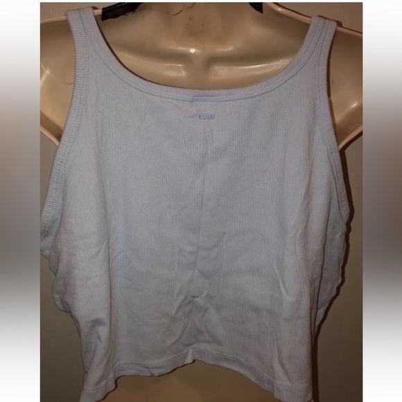 Victoria’s Secret PINK XXL blue ribbed crop tank - Picture 8 of 8